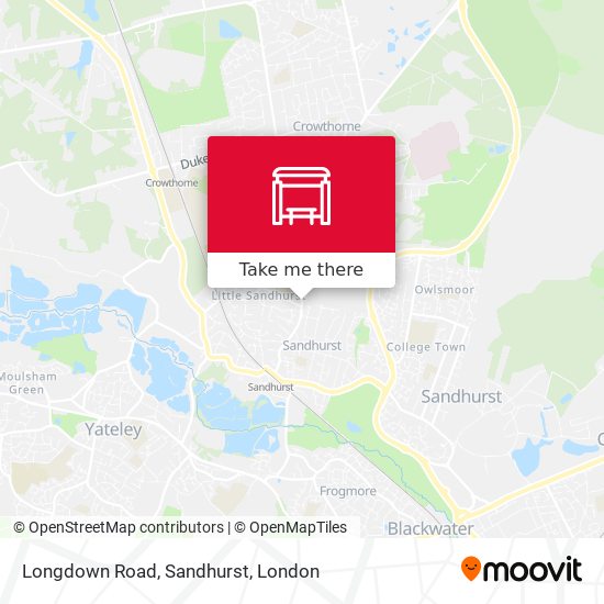Longdown Road, Sandhurst map