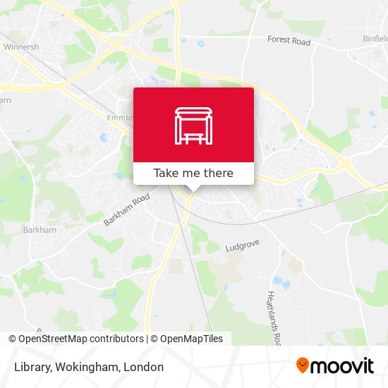 Library, Wokingham map