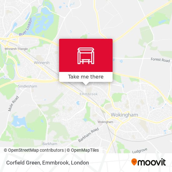 Corfield Green, Emmbrook map