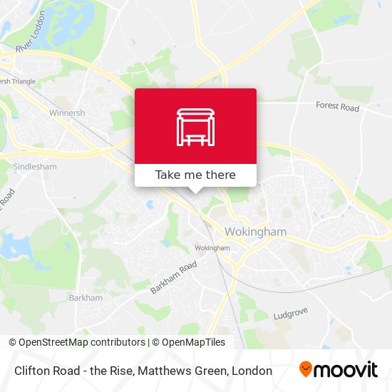Clifton Road - the Rise, Matthews Green map