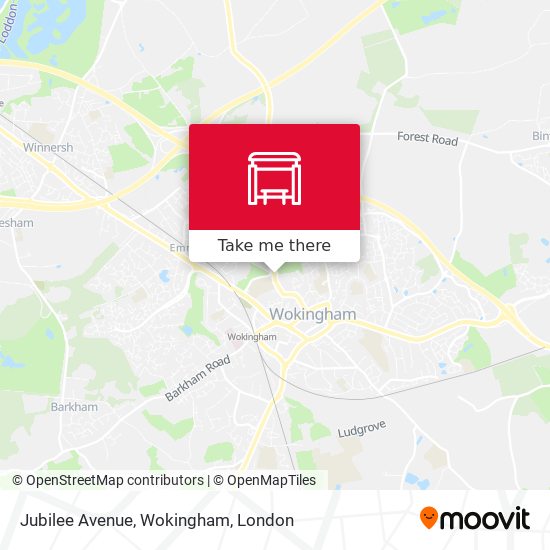 Jubilee Avenue, Wokingham map