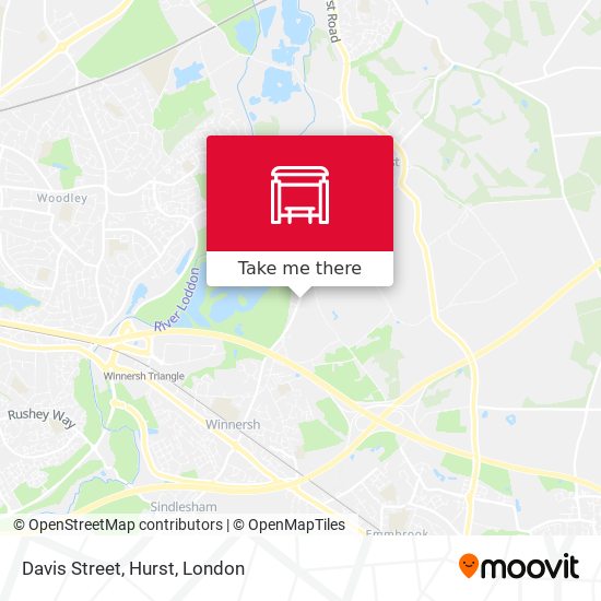 Davis Street, Hurst map