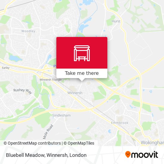 Bluebell Meadow, Winnersh map