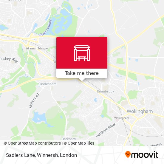Sadlers Lane, Winnersh map