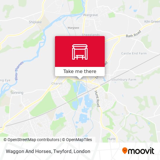 Waggon And Horses, Twyford map