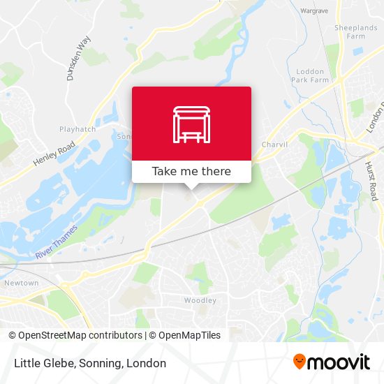 Little Glebe, Sonning map