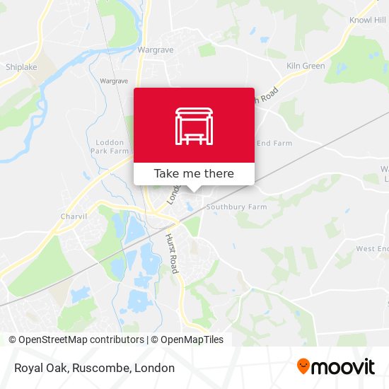 Royal Oak, Ruscombe map
