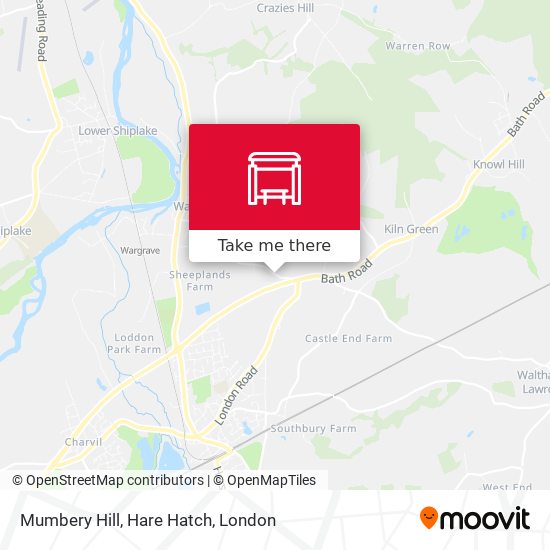 Mumbery Hill, Hare Hatch map
