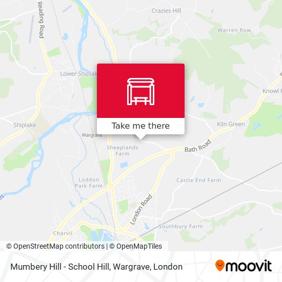 Mumbery Hill - School Hill, Wargrave map