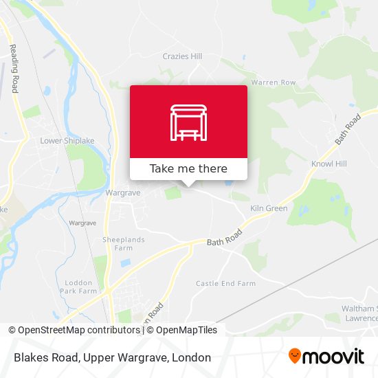 Blakes Road, Upper Wargrave map
