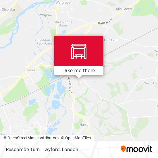 Ruscombe Turn, Twyford map