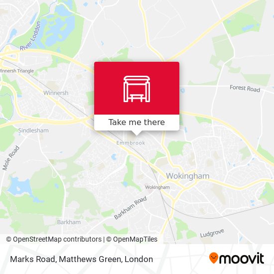 Marks Road, Matthews Green map