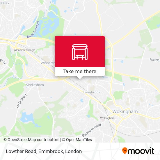 Lowther Road, Emmbrook map