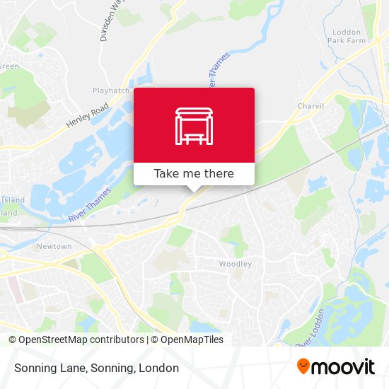 Sonning Lane, Sonning map