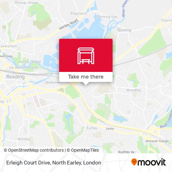 Erleigh Court Drive, North Earley map