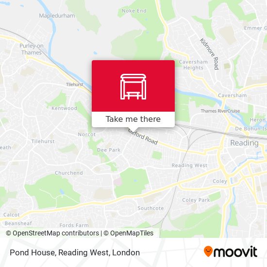 Pond House, Reading West map