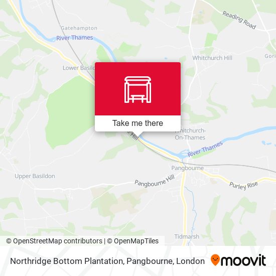 Northridge Bottom Plantation, Pangbourne map