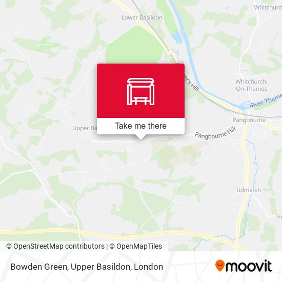 Bowden Green, Upper Basildon map