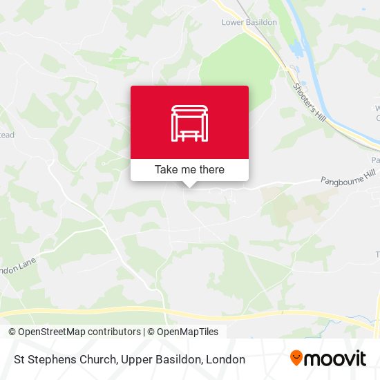 St Stephens Church, Upper Basildon map