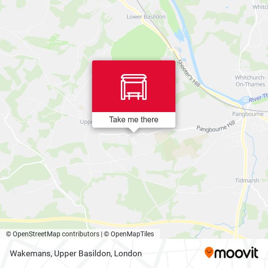 Wakemans, Upper Basildon map