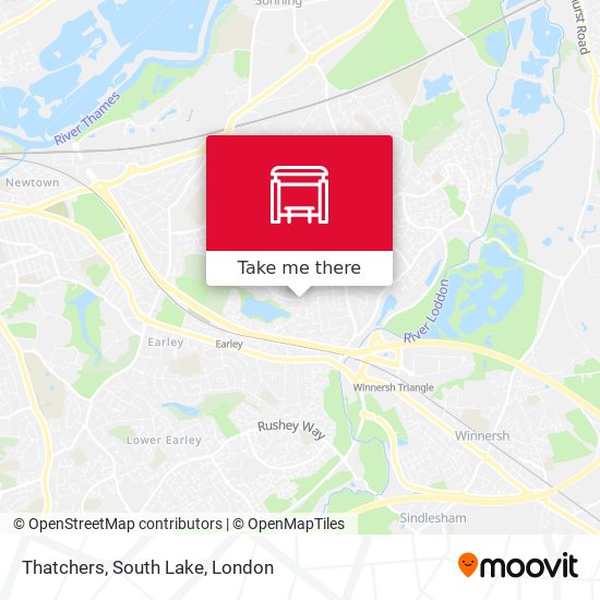 Thatchers, South Lake map