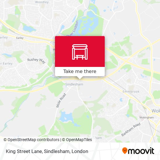 King Street Lane, Sindlesham map