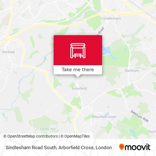 Sindlesham Road South, Arborfield Cross map