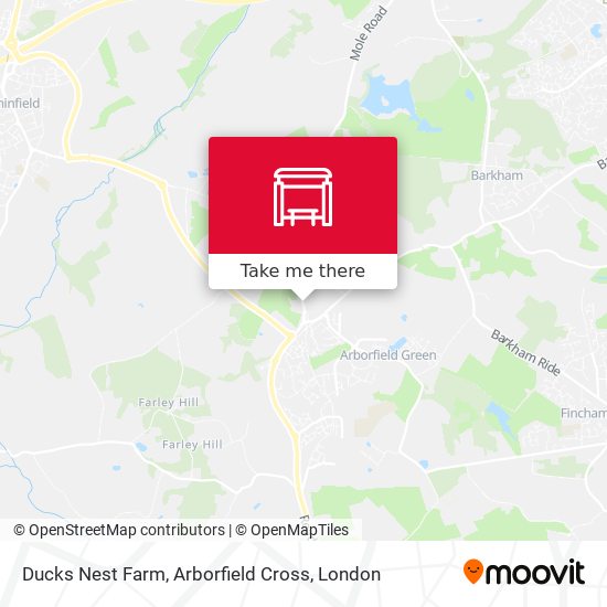 Ducks Nest Farm, Arborfield Cross map