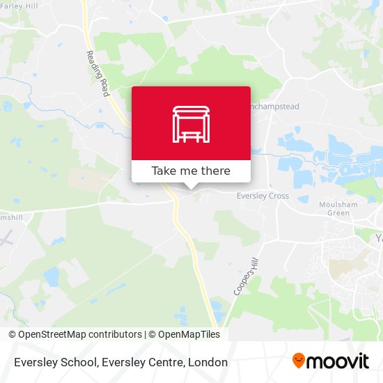 Eversley School, Eversley Centre map