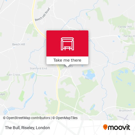 The Bull, Riseley map