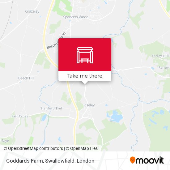Goddards Farm, Swallowfield map