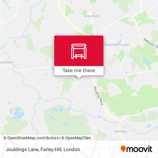 Jouldings Lane, Farley Hill map