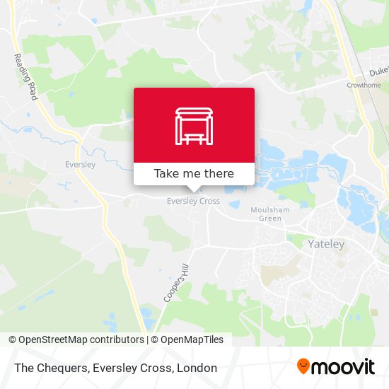 The Chequers, Eversley Cross map