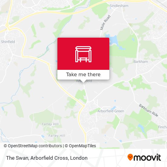 The Swan, Arborfield Cross map