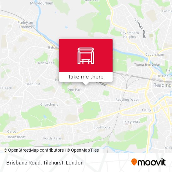 Brisbane Road, Tilehurst map