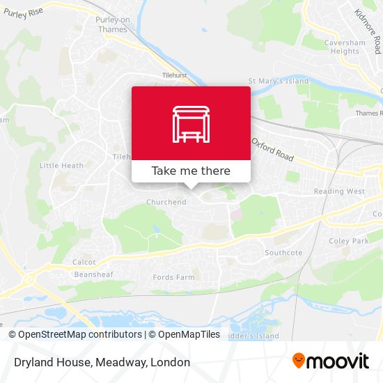Dryland House, Meadway map