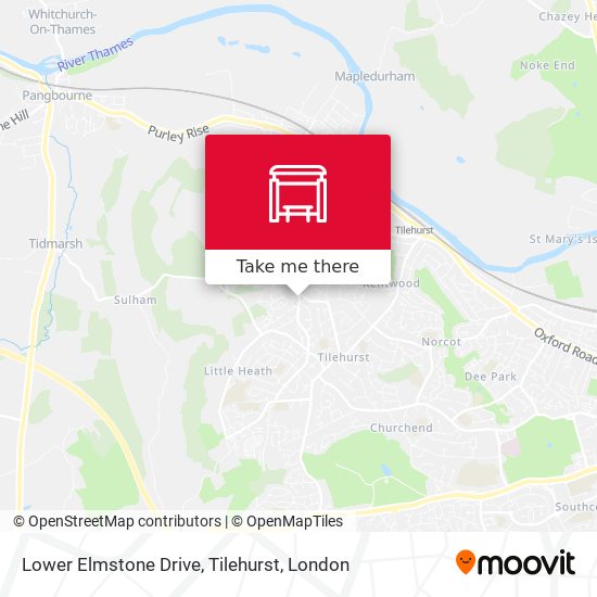 Lower Elmstone Drive, Tilehurst map