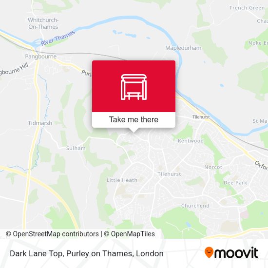 Dark Lane Top, Purley on Thames map