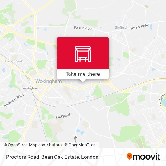 Proctors Road, Bean Oak Estate map