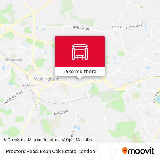 Proctors Road, Bean Oak Estate map
