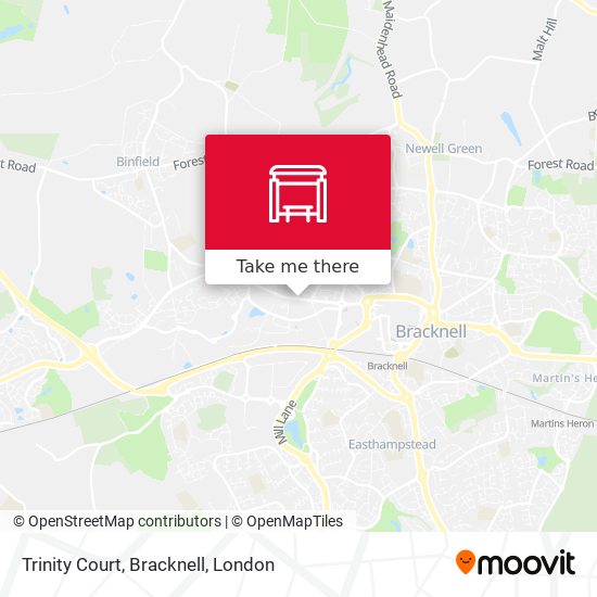 Trinity Court, Bracknell map