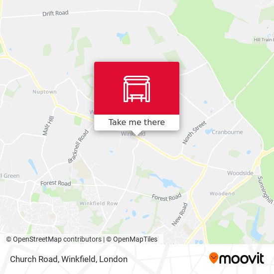 Church Road, Winkfield map