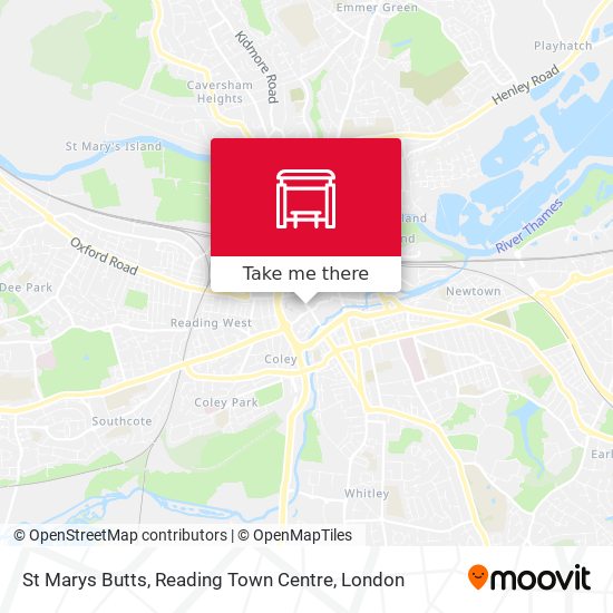 St Marys Butts, Reading Town Centre map