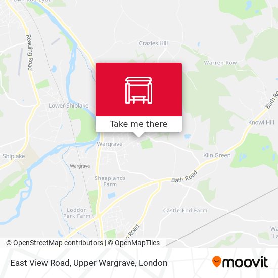 East View Road, Upper Wargrave map