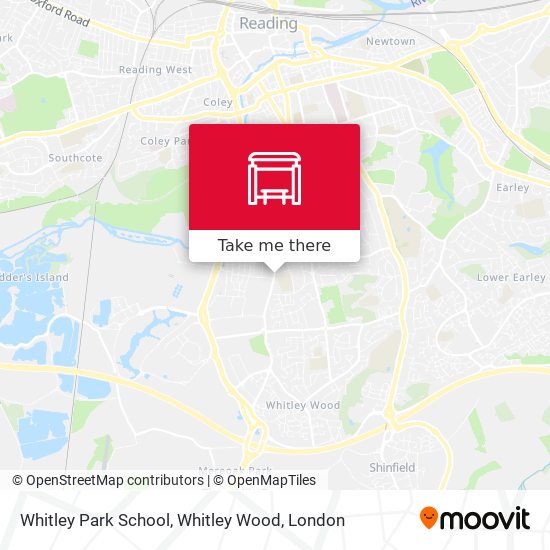 Whitley Park School, Whitley Wood map