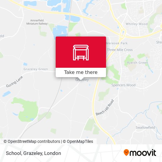 School, Grazeley map