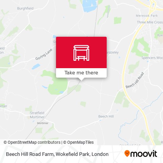 Beech Hill Road Farm, Wokefield Park map