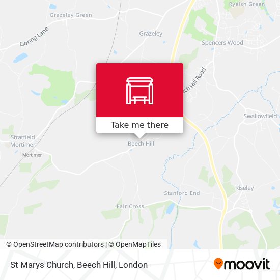 St Marys Church, Beech Hill map