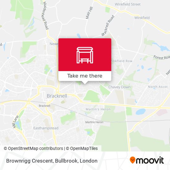 Brownrigg Crescent, Bullbrook map