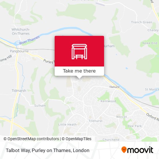 Talbot Way, Purley on Thames map